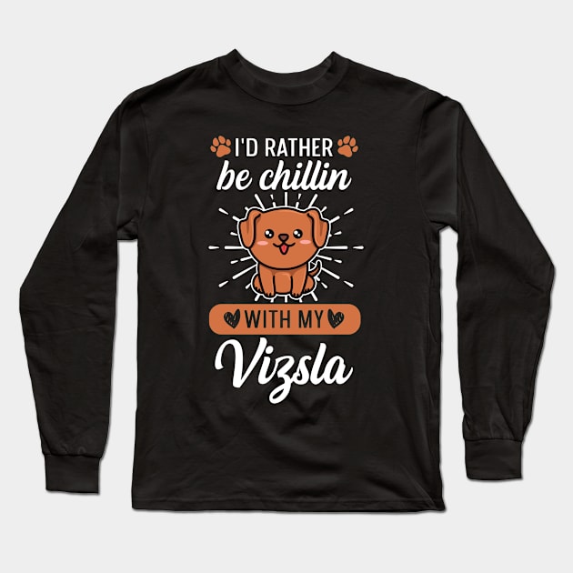 Vizsla Dog Breed Design for a Magyar Vizsla Breeder Long Sleeve T-Shirt by ErdnussbutterToast